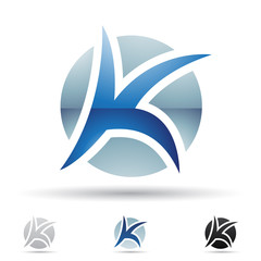 Abstract icon for letter K