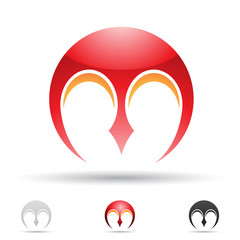 Abstract icon for letter M