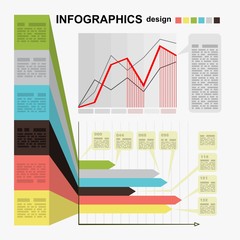 Conceptual blank - colorful infographics design. Vector