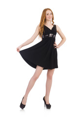 Woman in fashion clothing concept