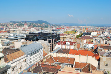 Fototapeta na wymiar Budapest top-view