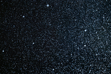 Fototapeta na wymiar texture blurred bokeh drops on a black background