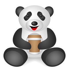 panda paper coffee cup