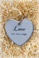 Live, love and laugh heart