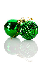 Christmas decorations in festive holiday concept