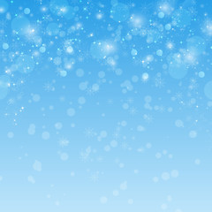 Winter blue xmas vector background with place for text