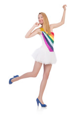 Young woman in fashion concept