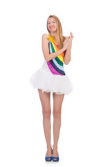 Young woman in fashion concept