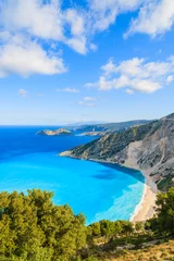 Foto op Plexiglas View of beautiful Myrtos beach on Kefalonia island, Greece © pkazmierczak