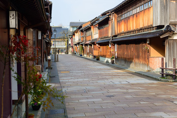 Higashi Chaya District in Kanazawa, Japan