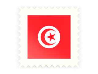 Postage stamp icon of tunisia