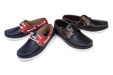 Male shoes isolated on white