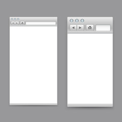 Opened browser windows template. Past your content into it