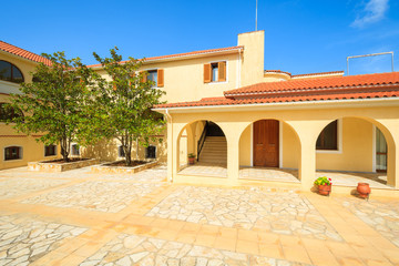 Buildings of monastery Agios Gerasimos on Kefalonia island