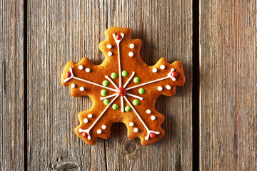 Christmas homemade gingerbread cookie