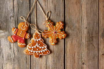 Christmas homemade gingerbread cookies