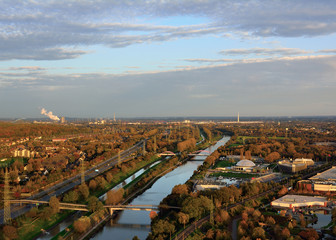Blick auf das Ruhrgebiet