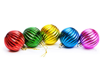 Christmas decorations in festive holiday concept