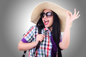 Young woman ready for summer vacation