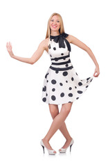 Woman in fashion clothing concept