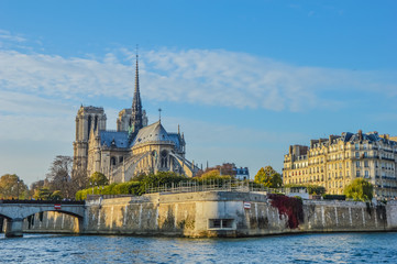 Notre Dame at the Siene river . Paris, France - 72472427
