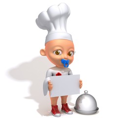 Baby Jake chef with white panel