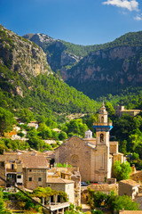 Fototapeta na wymiar Beautiful view of Valldemossa city, Mallorca, Spain