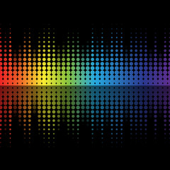 Color graphic equalizer