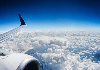 Obraz premium View from airplane window