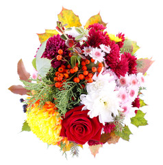 Flower bouquet isolated on white