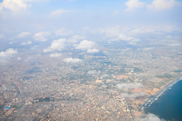 Aerial View of Accra, Ghana