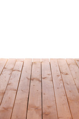 Wooden board isolated white