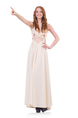 Woman in fashion clothing concept