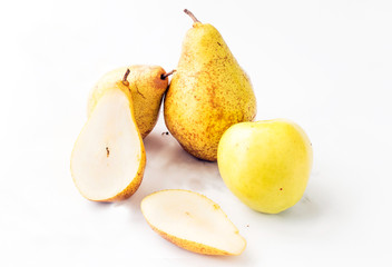 Fresh, juicy apples and pears