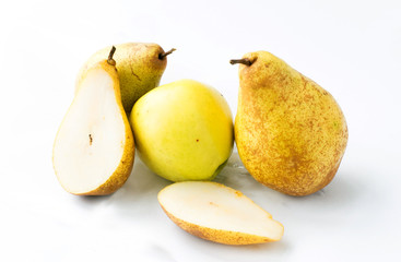 Fresh, juicy apples and pears