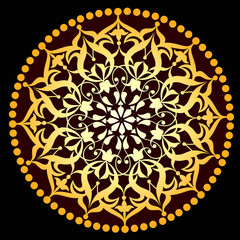 Osmanlı dairesel motif  (altın)