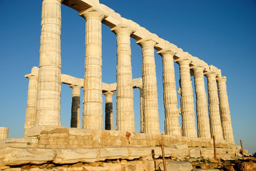 Fototapeta premium The Temple of Poseidon at Sounion out of Athens