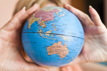 The earth in hands