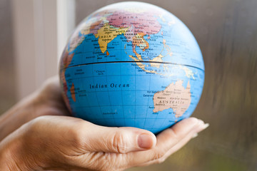 The earth in hands