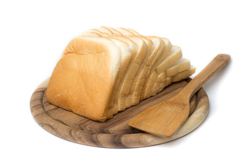 Sliced white bread