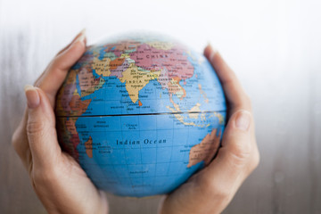 The earth in hands