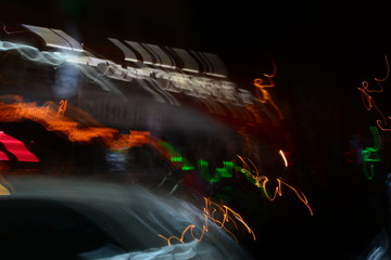 Abstract blur lighting effect bokeh background