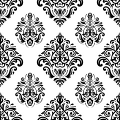 Damask Seamless Vector Pattern. Orient Background