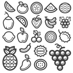 Fruit icon black