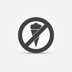 No ice cream sign