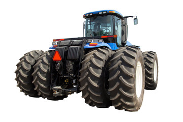 Tractor on a white background