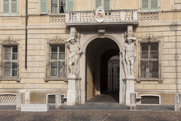 Fototapeta na wymiar Castiglioni palace, Sordello square, Mantova, Lombardy, Italy