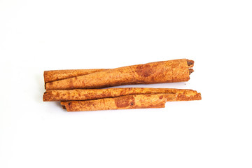cinnamon isolated on white background