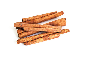 cinnamon isolated on white background