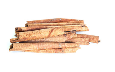 cinnamon isolated on white background